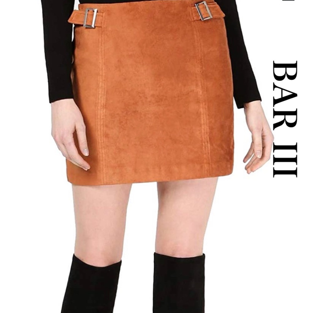 BAR III Suede Skirt